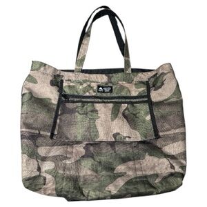 Burton Green and Brown Camouflage Bag Dual Straps Large Interior